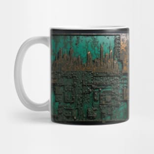 Circuit Board Cityscape Mug